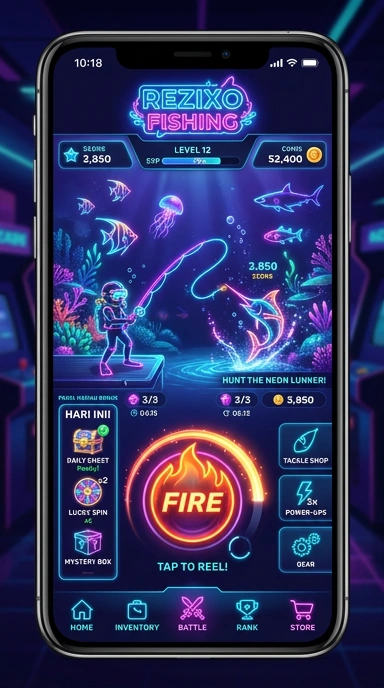 Galeri pratinjau visual rezixo build APK resmi terbaru